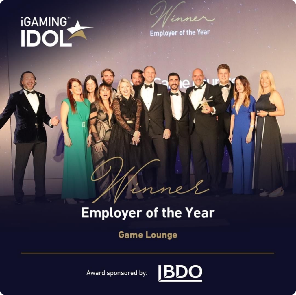 Game Lounge iGaming Idol Employer Of The Year 2022